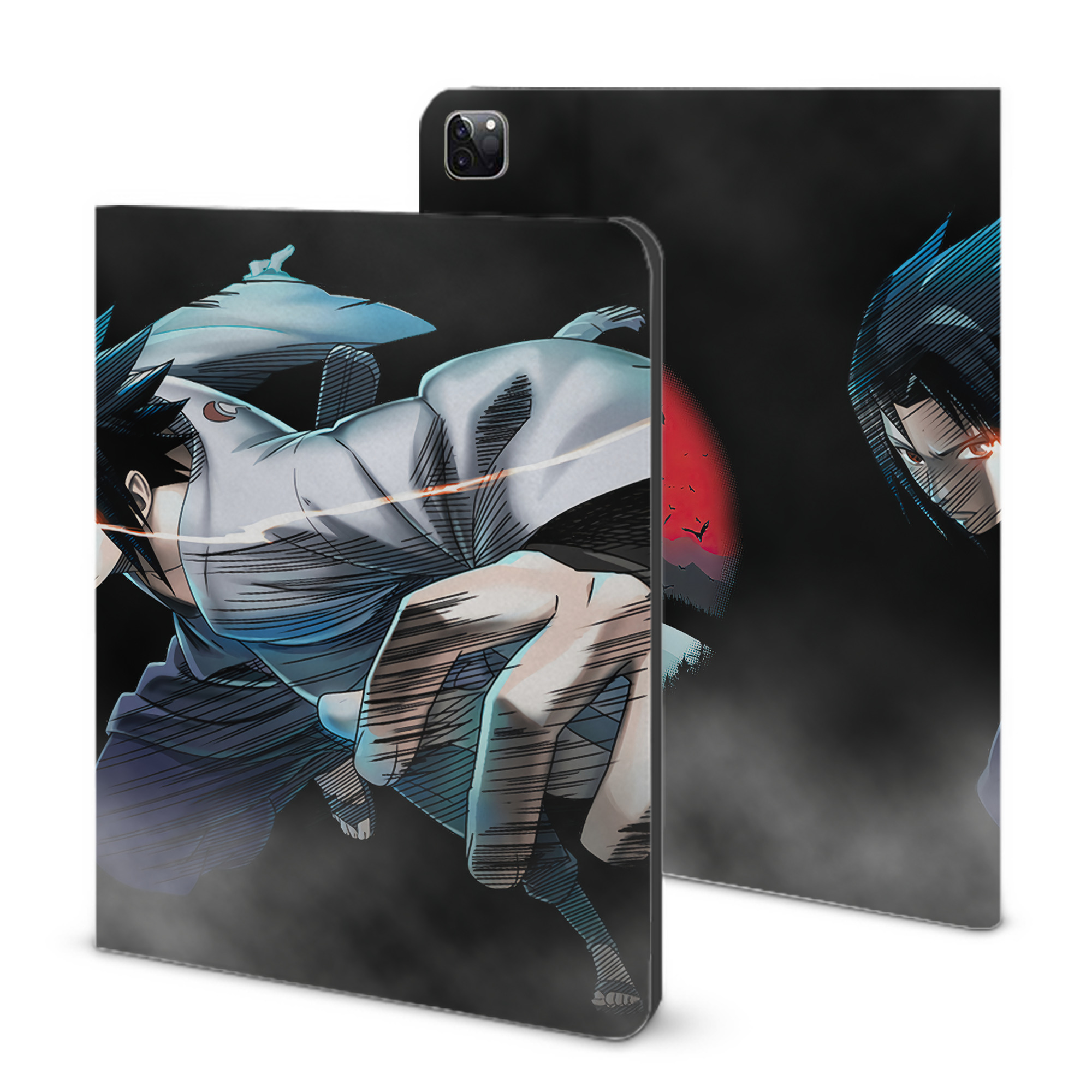 （画像用） NARUTO -ナルト- NARUTO -ナルト- 疾風伝 IPad ケース ブック型 PUレザー TPU 耐衝撃 軽量 薄型 ペン収納なし 全面保護 IPad 各モデル対応